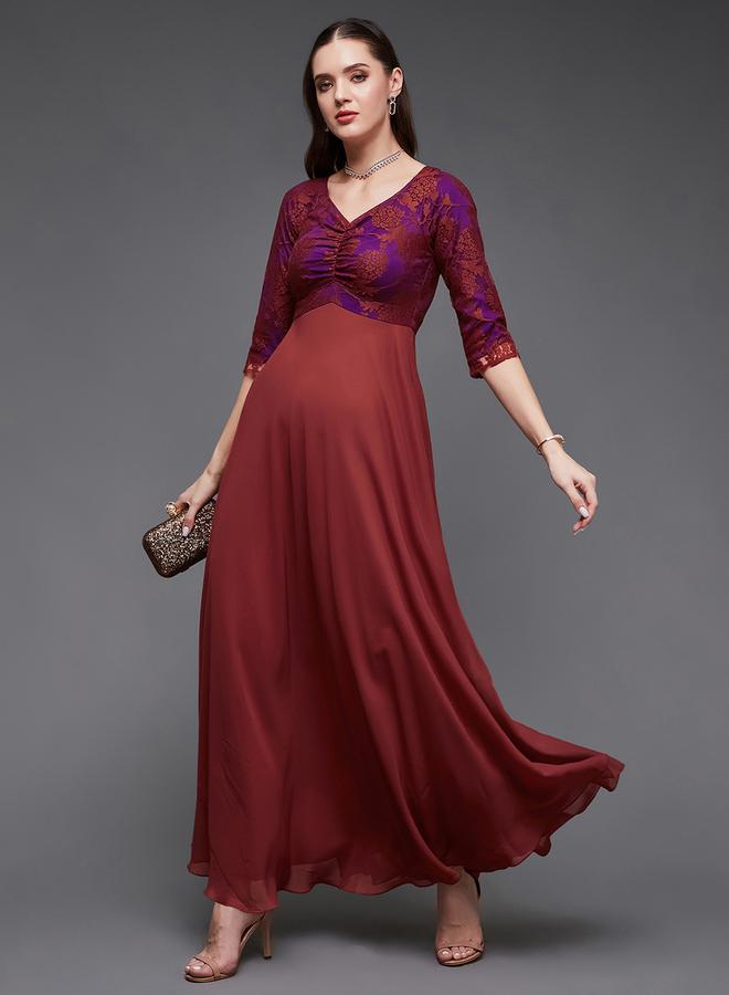 Styli Lace Bodice Maxi Dress  - Image 2