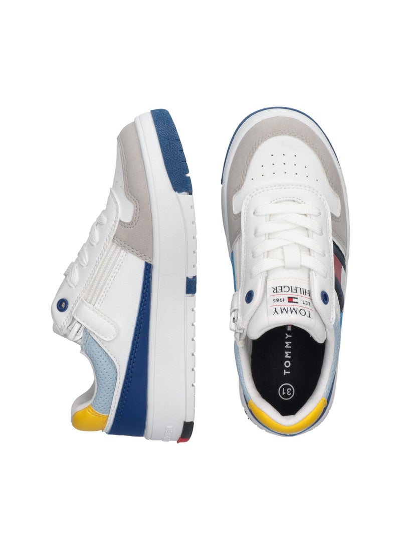 TOMMY HILFIGER - Kids Lace Up Low Top Sneakers - Image 1