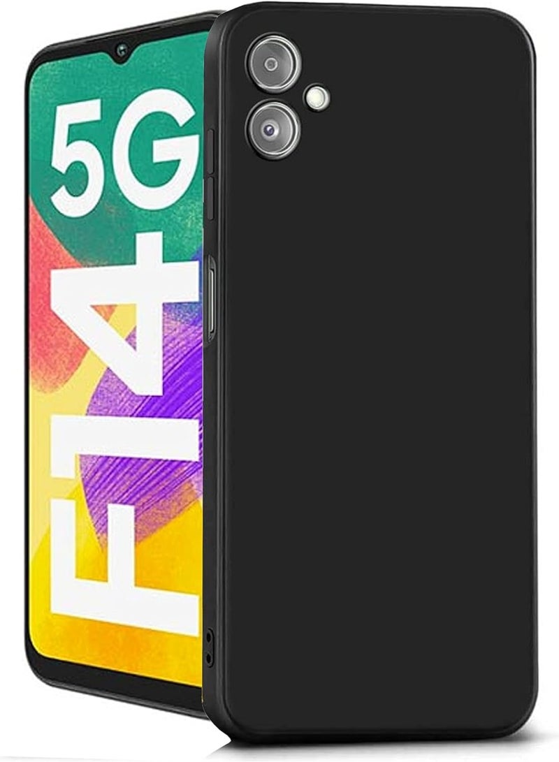 Protective Cover For Samsung Galaxy F14 5G , Slim Fit Soft Back TPU Case Flexible Silicone Cover Compatible For Samsung Galaxy F14 5G - Black