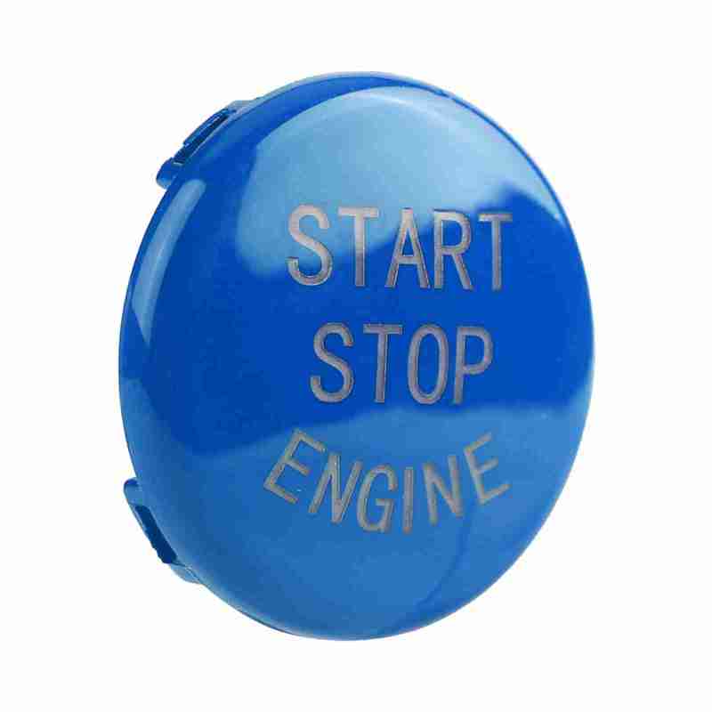 Car Start Button Blue (E Chassis) High-Quality ABS Engine Ignition Switch Cover - Anti-Scraping Wear-Resistant Replacement Start Button for BMW Interior Decoration - Image 4