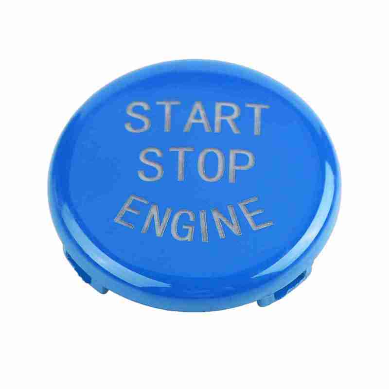 Car Start Button Blue (E Chassis) High-Quality ABS Engine Ignition Switch Cover - Anti-Scraping Wear-Resistant Replacement Start Button for BMW Interior Decoration - Image 3