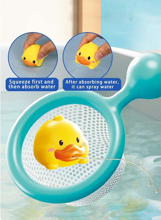 مودة مجموعة العاب بطات مائية 8 قطع للاطفال - العاب مسبح متحركة للاولاد والبنات، العاب سباحة وتعليمية للرضع في حوض الاستحمام - Image 4