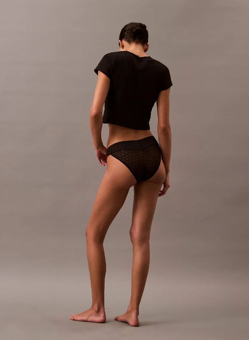 CALVIN KLEIN Low Rise Bikini Briefs - Icon Logo Lace