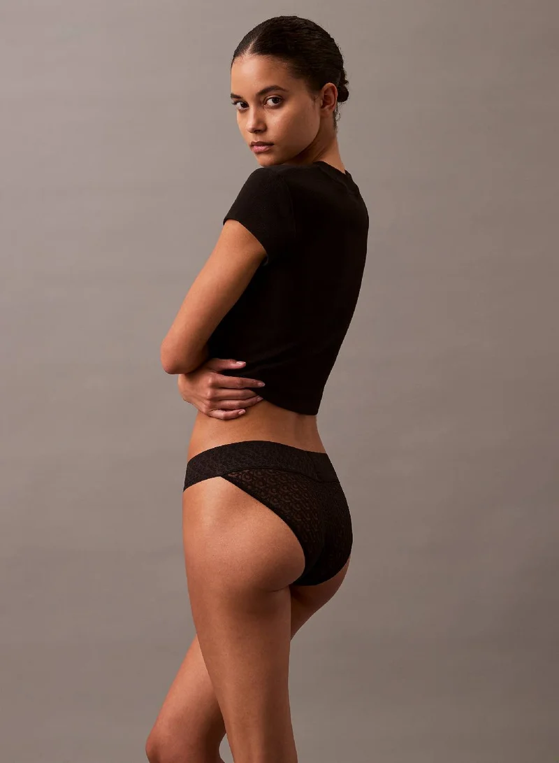 Calvin Klein  Low Rise Bikini Briefs - Icon Logo Lace for Women | Best Price UAE