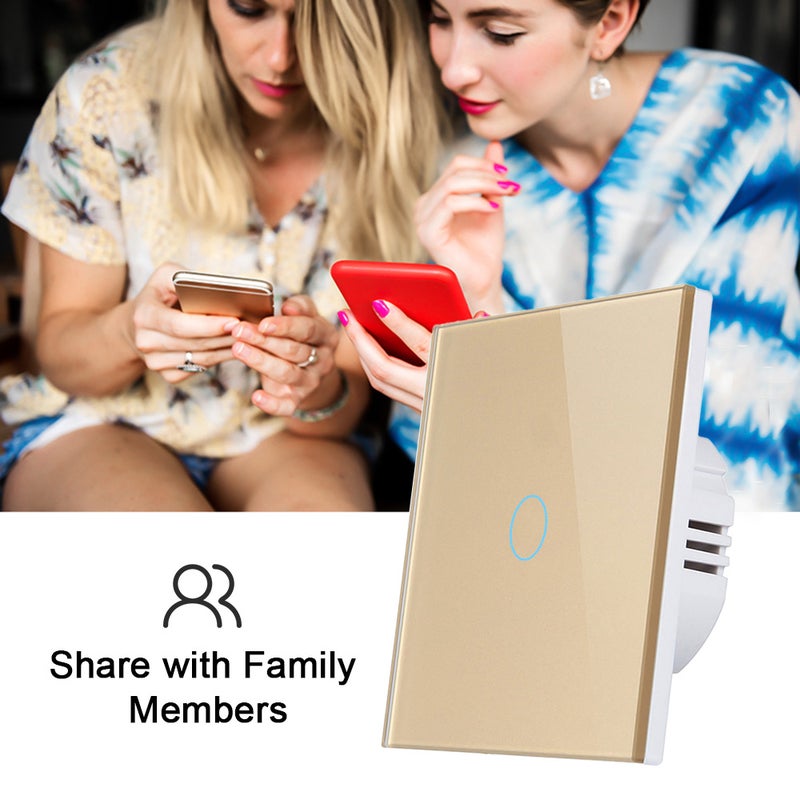 Wi-Fi Smart Switch Light Switch Voice Control, Remote Control, RF433, Touch Control Compatible with Google Home Schedule, Timer, Countdown No Neutral& Hub Required - Image 4