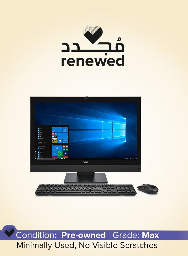 DELL Renewed - All-in-One Desktop OPTIPLEX 7450 AIO With 23-Inch Display,Intel Core i5 Processor/7th Gen/Dual Core/8GB RAM/240GB SSD/Windows/ English Black - Image 1