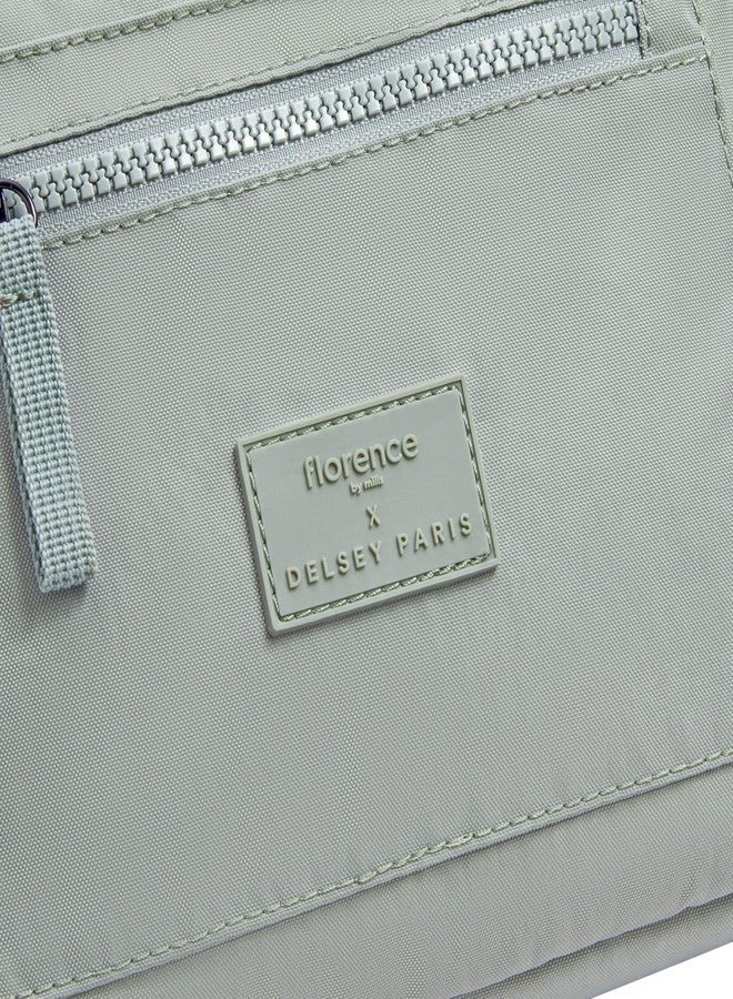 florence by mills Yours Truly Bucket Travel Bag, Sage Green - Image 3
