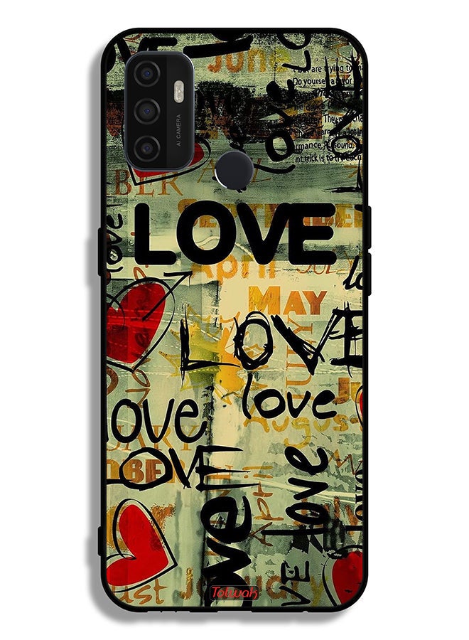 Tolwak Oppo A11s Protective Case Cover Love Tags - Image 2