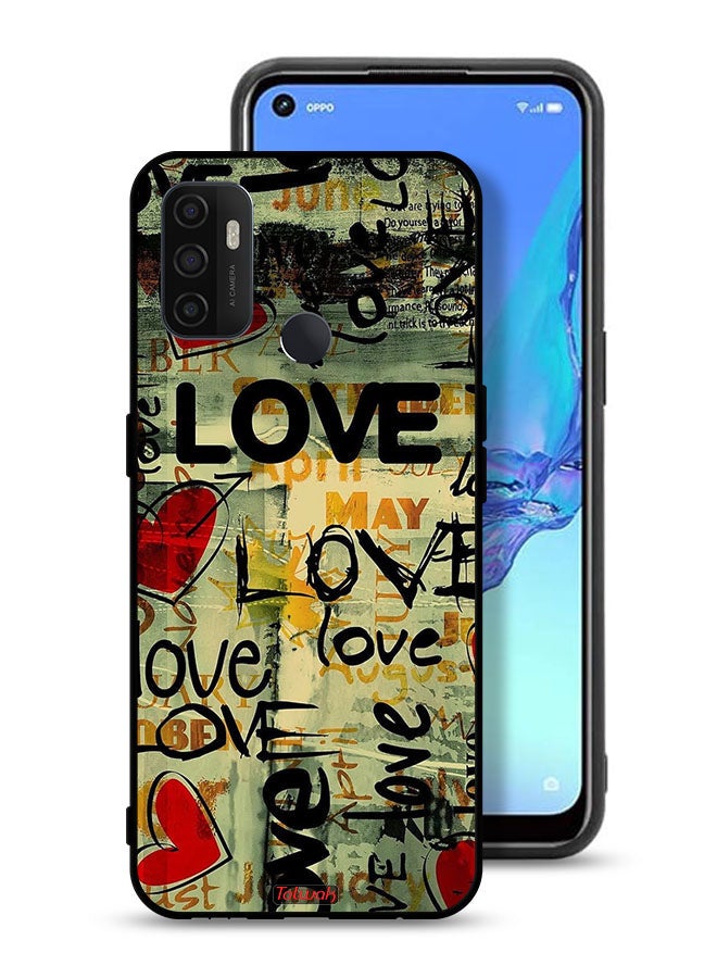 Tolwak Oppo A11s Protective Case Cover Love Tags - Image 1