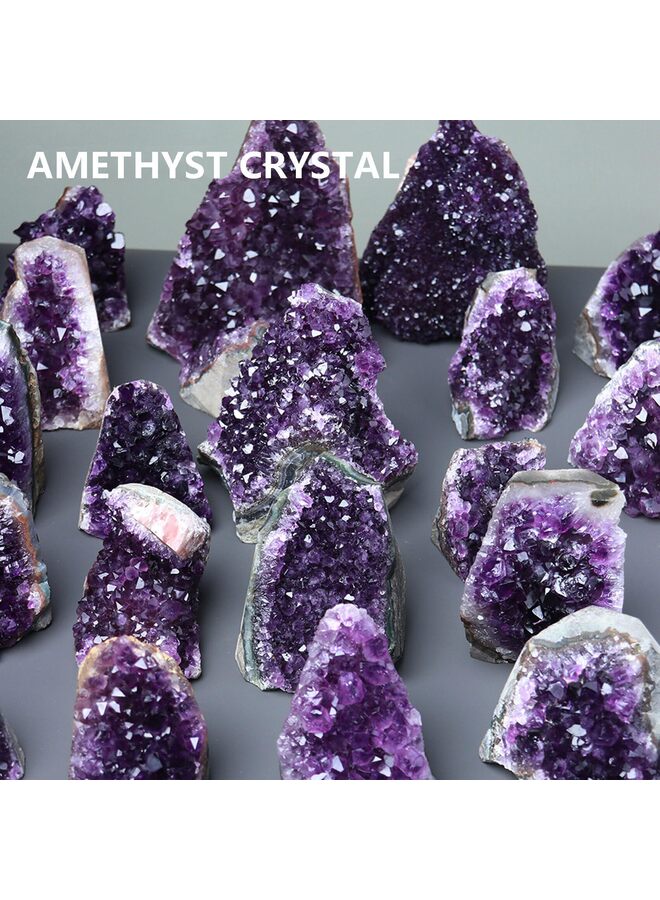 Premium Amethyst Geode Stone Cluster Each Piece is Unique and Natural Real Raw Geode Healing Crystal Rock from Uruguay Deep Purple Decoration - Image 3