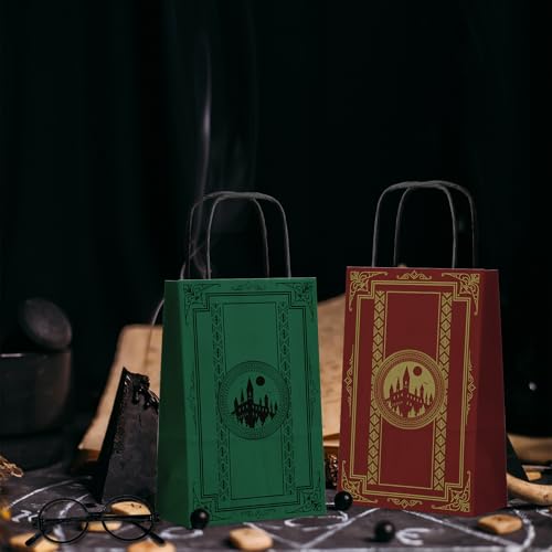 WEEPA 16 Pcs Magical Wizard Party Decorations Wizard School Paper Gift Bags with Handles Plastic Glasses Magical Party Favors for Back to School Birthday Decorations - Image 2