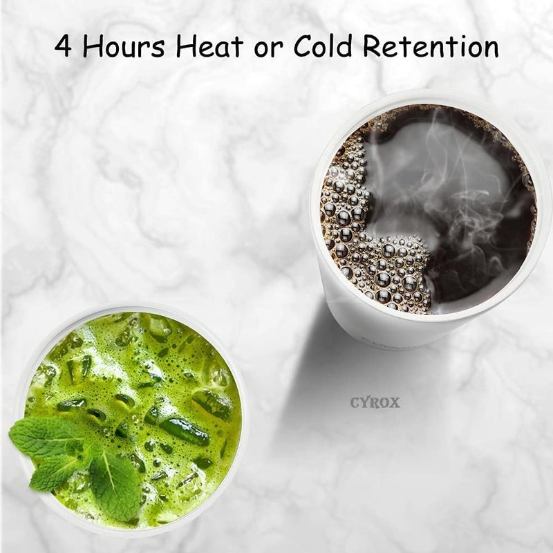 Cyrox Steel Vacuum Insulated Travel Coffee Mug with Lid Coffee Travel Mug with LeakProof Flip Lid Mesh Filter Multi Color - Image 5