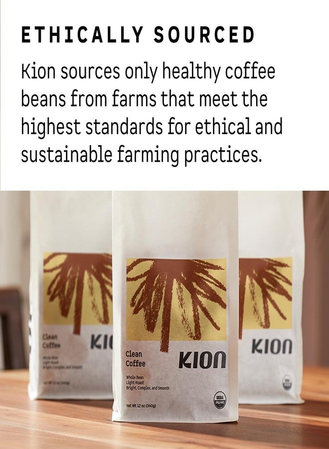 Kion Clean Coffee - Organic Whole Bean Coffee - Light Roast - 12 Oz - Image 5