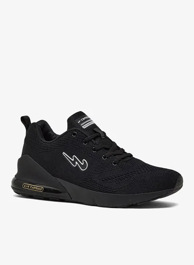 CAMPUS Men's Black Classic Low-Top Sneakers,Comfortable Sporty Shoes & Modern Design