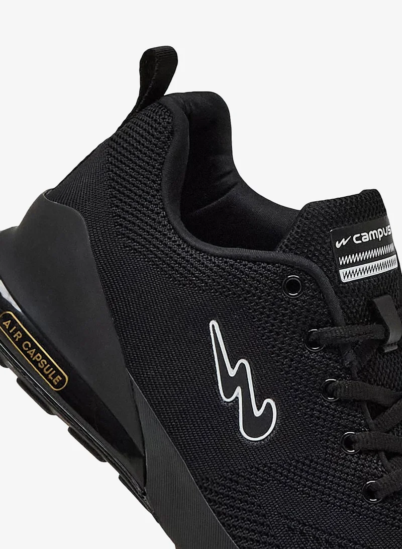 CAMPUS Full Blk Men's Black Classic Low-Top Sneakers,Comfortable Sporty Shoes & Modern Design for Men | Best Price UAE