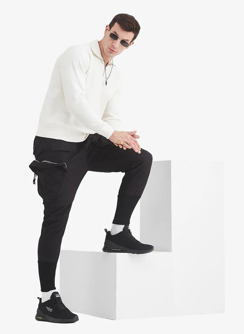 CAMPUS Full Blk Men's Black Classic Low-Top Sneakers,Comfortable Sporty Shoes & Modern Design for Men | Best Price UAE