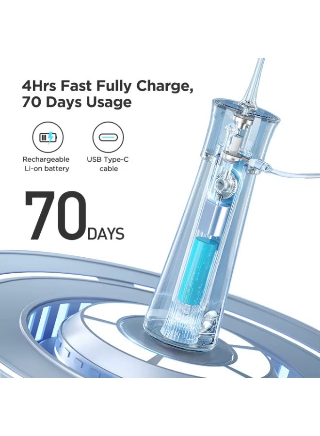 Bitvae 5 Modes Water Flossers for Teeth - Cordless Water Dental Flosser Teeth Picks for Travel with 6 Jet Tips, 5 Modes 5 intensities, IPX7 Waterproof Portable & Rechargeable Oral Irrigator Cleaner - Image 2