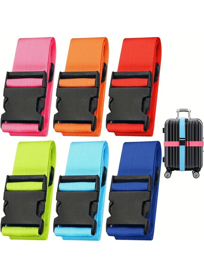 2 Pack Green TSA Approved Luggage Straps With Quick Release Buckle - Image 2