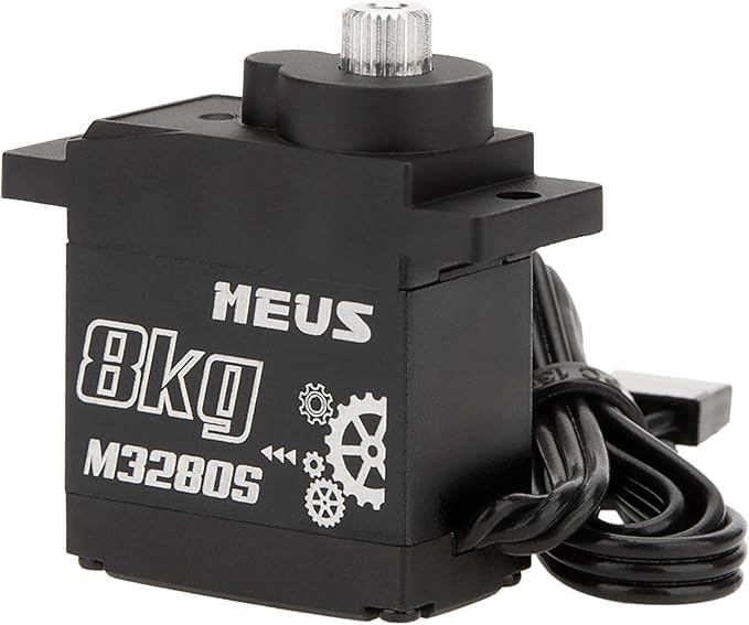 MEUS Racing Cored TRX4M Steering Servo with Mount and Servo Horn for TRX4M 118 RC Crawler Upgrades Parts ONLY for Stock FrameM3280S - Image 5