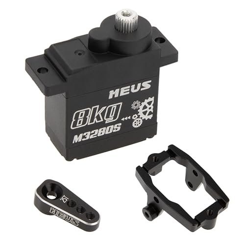 MEUS Racing Cored TRX4M Steering Servo with Mount and Servo Horn for TRX4M 118 RC Crawler Upgrades Parts ONLY for Stock FrameM3280S - Image 1