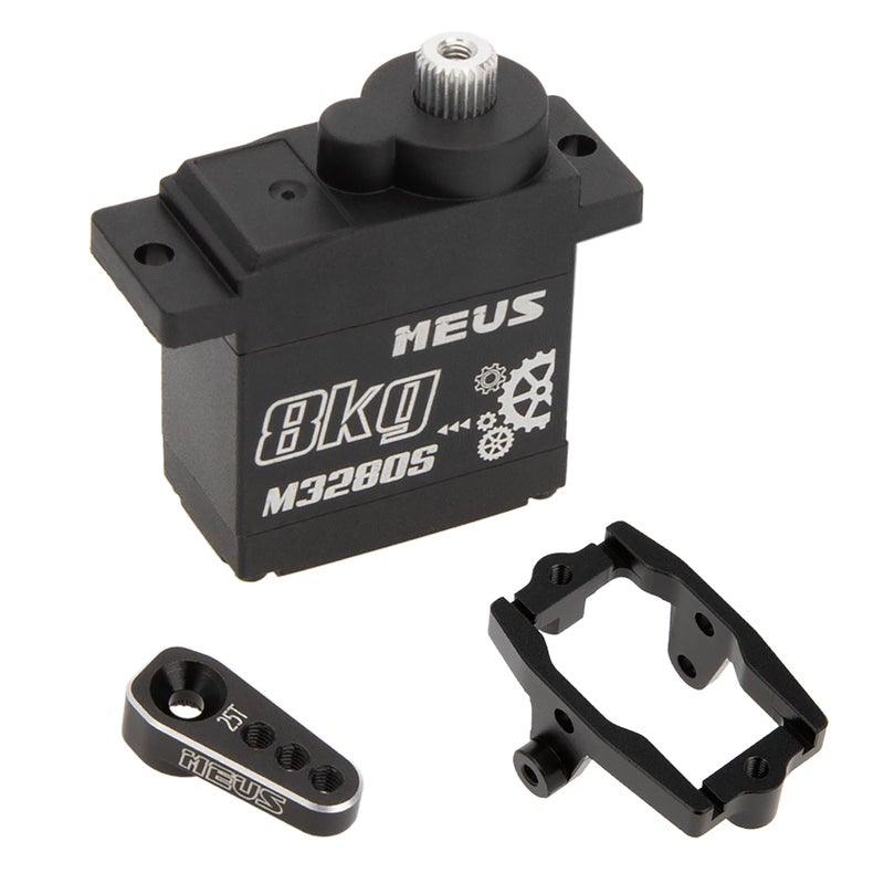 MEUS Racing Cored TRX4M Steering Servo with Mount and Servo Horn for TRX4M 118 RC Crawler Upgrades Parts ONLY for Stock FrameM3280S - Image 3