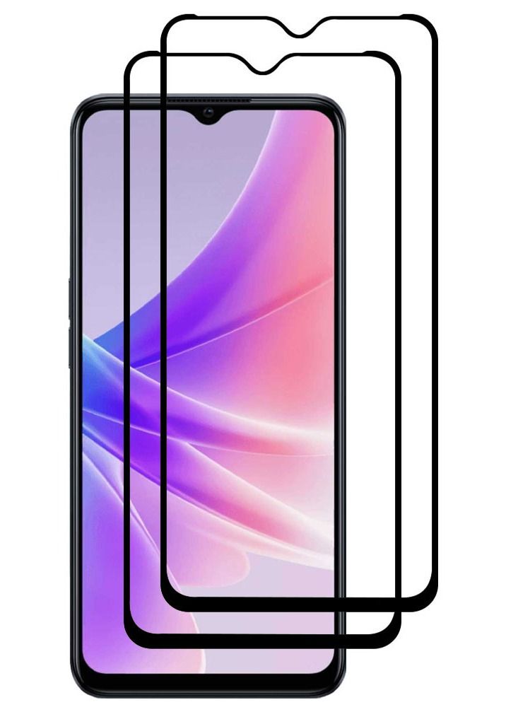 2 Pack OPPO A77 Screen Protector Tempered Glass 9H Anti-Scratch Shatterproof HD Edge to Edge Full Coverage Film 6.56 inch  - Image 1