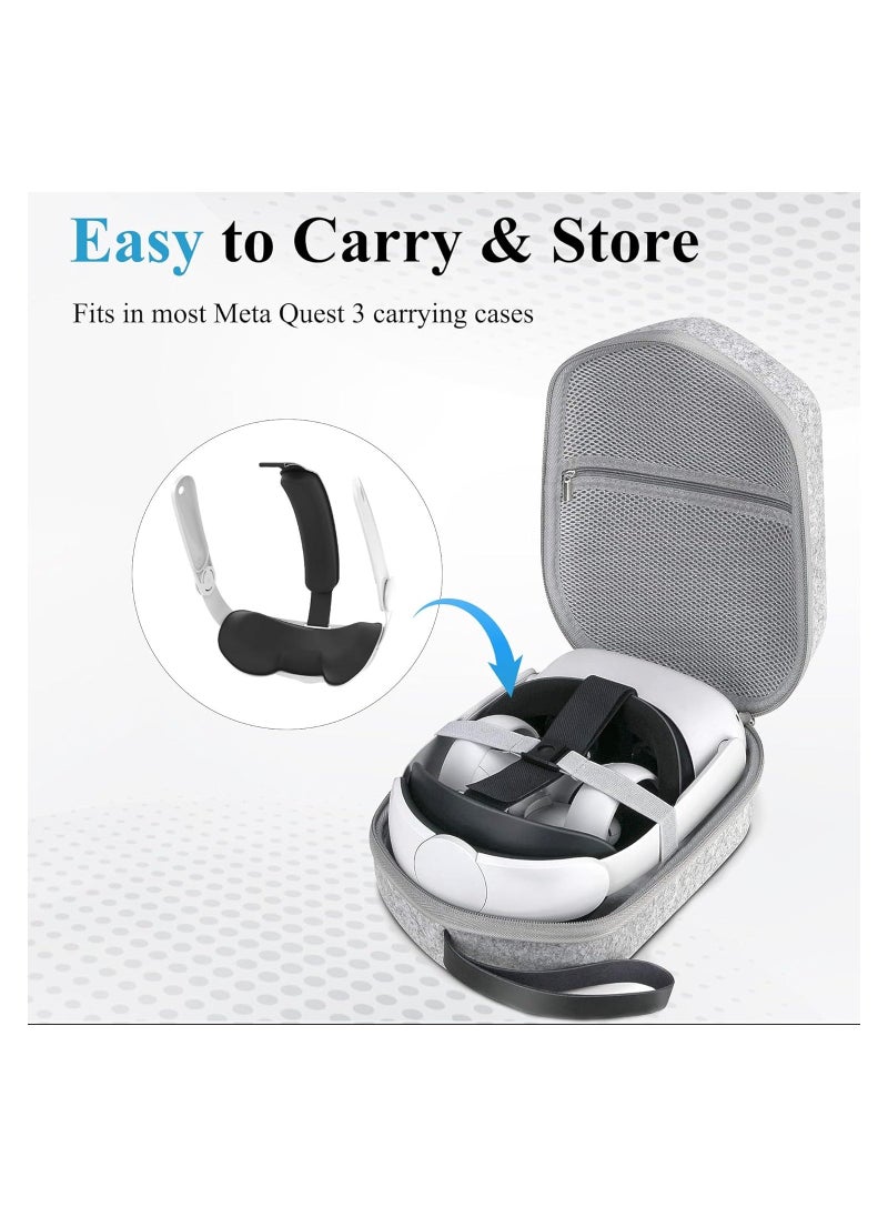 Y&D - Adjustable Head Strap for Meta Quest 3, Super Soft and Skin Friendly PU Surface, Elite Replacement, Enhanced Support Lightweight Design VR Accessories 3 - Image 1