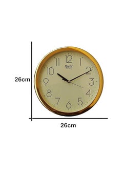 Ajanta Ajanta Plastic Abstract Quartz Analog Wall Clock - Model No.957 (265Mm X 266Mm X 42.5Mm, Ivory)  - Image 2
