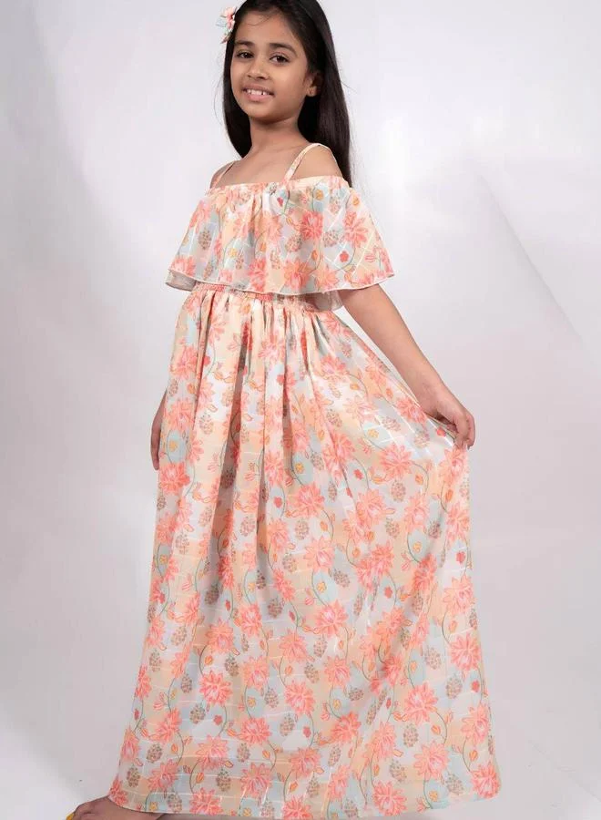 Maithili Maithili Printed A-Line Off Shoulder Maxi Dress