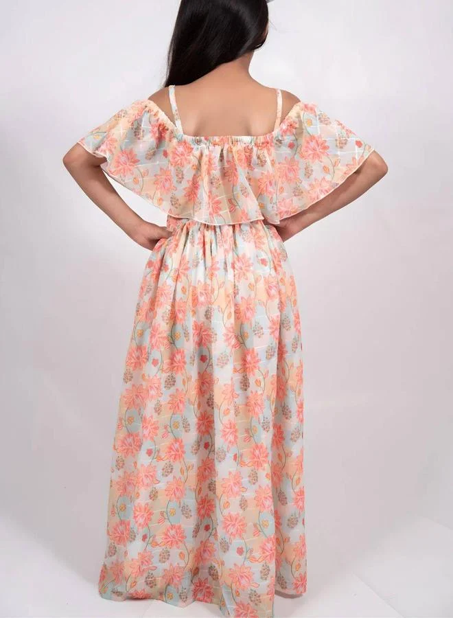 Maithili Maithili Printed A-Line Off Shoulder Maxi Dress