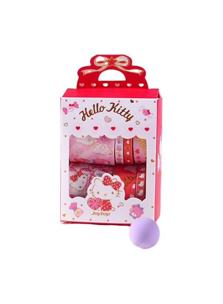 general hello Kitty Sticker Tape Set for Laptop Water Bottle Travel Case Phone Skateboard - Vinyl Waterproof Kawaii Stickers for Kids Adults Teenage Girls - Image 1