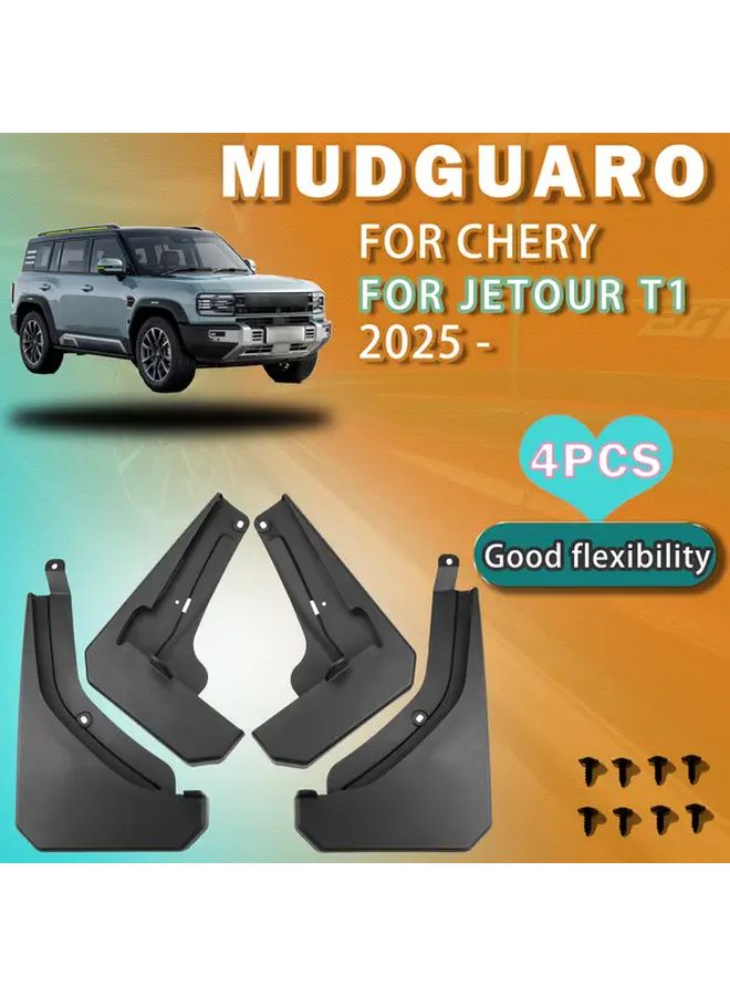 Chery JETOUR T1 2025 Mud Guards 4PCS Front Rear Splash Guards Mudflaps Fender - Image 1