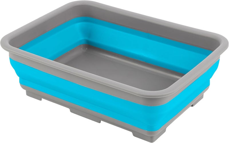Wakeman Red Outdoors Collapsible Multiuse Wash Bin - Portable Wash Basin, Dish Tub, Ice Bucket - Image 1