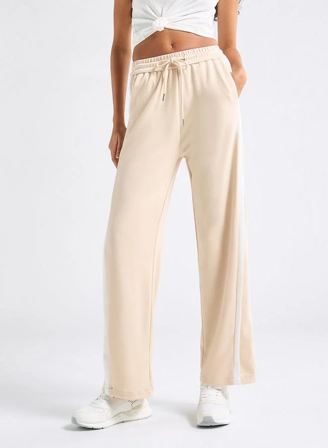 Splash FAV Panelled Track Pants with Drawstring Closure and Pockets