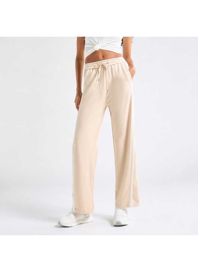 FAV - Panelled Track Pants with Drawstring Closure and Pockets - Image 1
