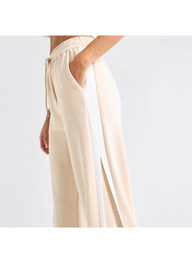 FAV - Panelled Track Pants with Drawstring Closure and Pockets - Image 1
