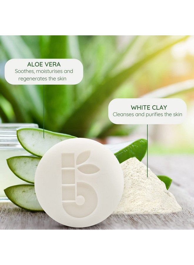 Bambaw Shaving Soap Bar 2.5 Oz Organic White Clay & Aloe Vera Shaving Bar Shaving Soap Puck Sensitive Skin Natural Shaving Soap Vegan Shave Bar Shaving Soap Unscented - Image 3