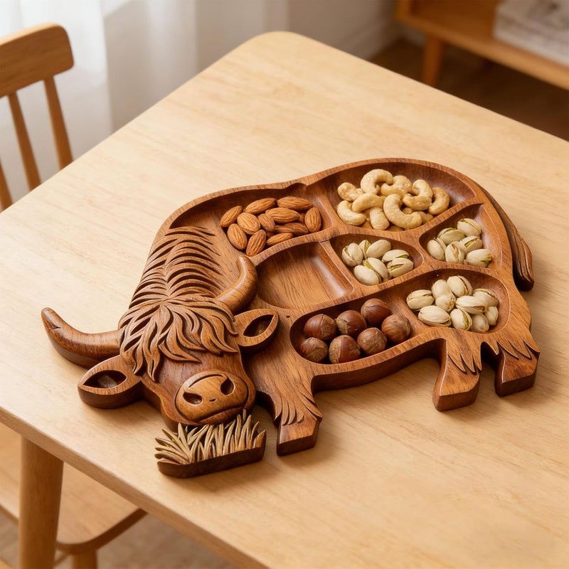 Stylish Farm Cheese Tray Sturdy Platter Decorative Serving Dish Great for Family Occasions and Camping Elegant Appetizer Platter - Image 2