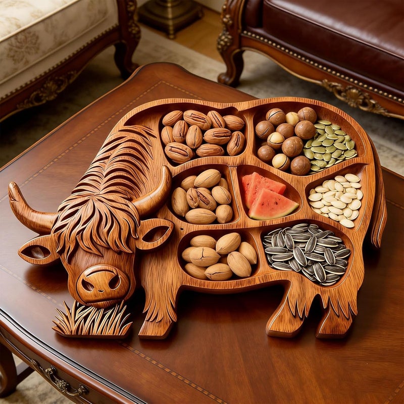 Stylish Farm Cheese Tray Sturdy Platter Decorative Serving Dish Great for Family Occasions and Camping Elegant Appetizer Platter - Image 5