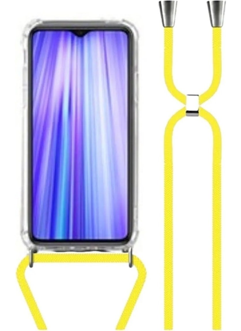 TahTicMer Samsung Galaxy A20 Compatible Case Silicone Rope Neck Strap Shock Absorbing Antishock Cover TPU  - Image 1