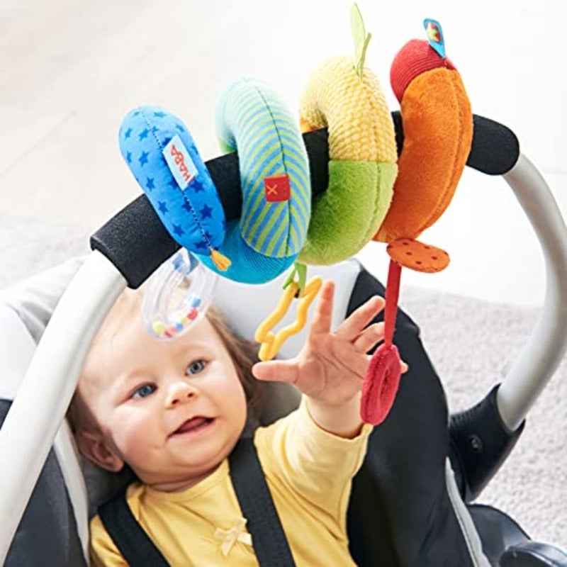 Rainbow Activity Spiral Car Set and Stroller Toy - Image 3