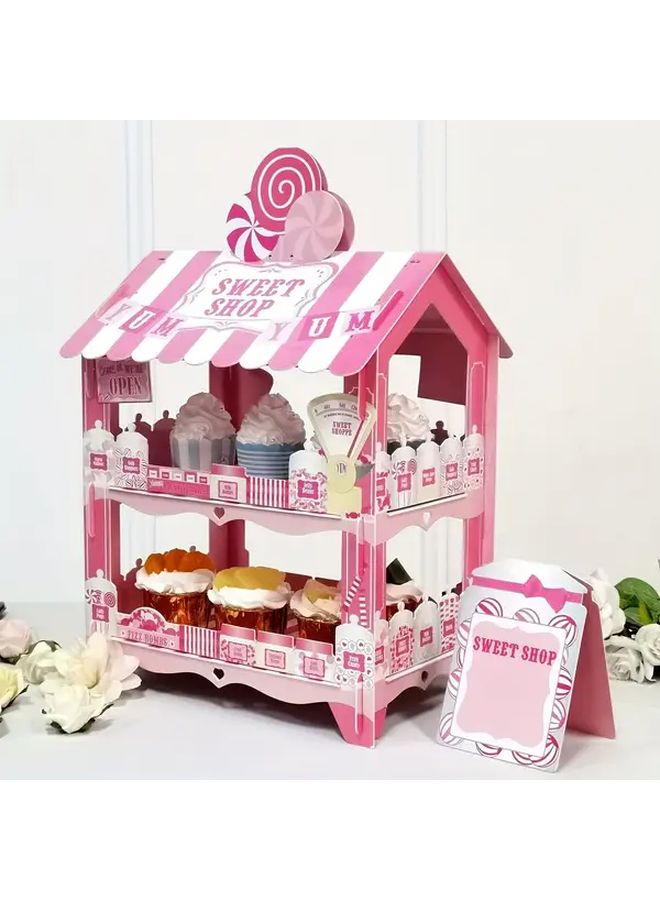 Disposable Cupcake Stand Tray 1 Pc For Birthday Wedding Tea Party Decor - Image 2