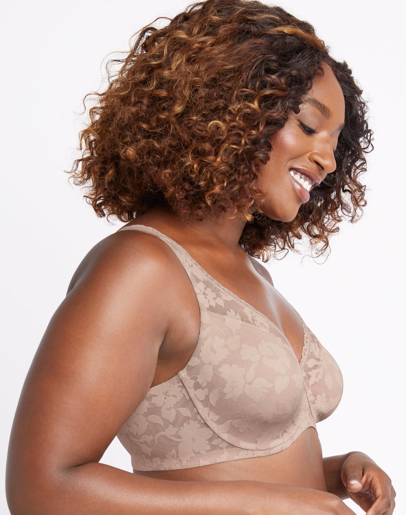 Bali Passion for Comfort Womenâ€™s Lace Underwire Bra, Multiway Convertible Bra, Soft Lace Bras for Women Sandshell - Image 4