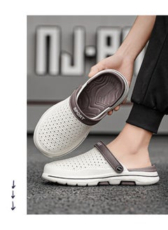 FASHION Men Breathable Sandals Anti-Slip Water Shoes Outdoor Beach Shower Slippers Summer Sandals Men's Outdoor Clogged Shoes  - Image 5