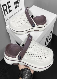 FASHION Men Breathable Sandals Anti-Slip Water Shoes Outdoor Beach Shower Slippers Summer Sandals Men's Outdoor Clogged Shoes  - Image 1