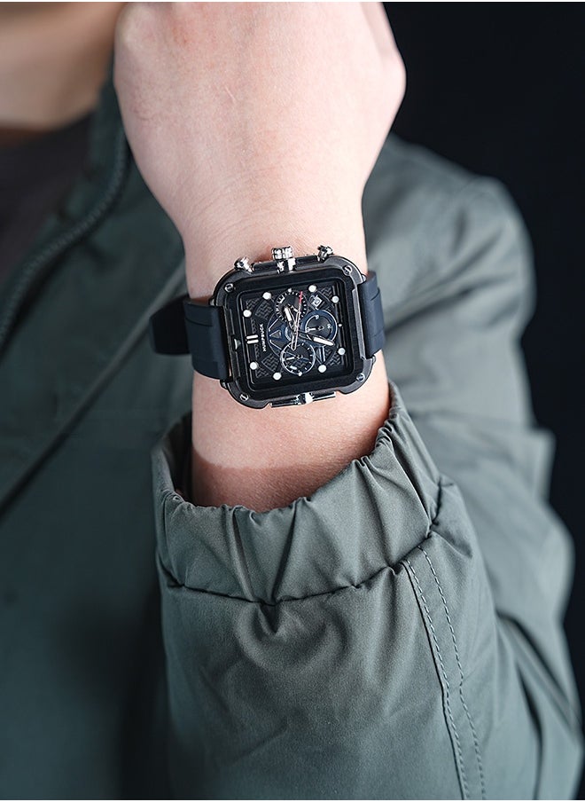 HUMPBUCK - Men's Watch Waterproof Wristwatch for Adventurers and Gift for Active People with Silicone Strap - Image 1