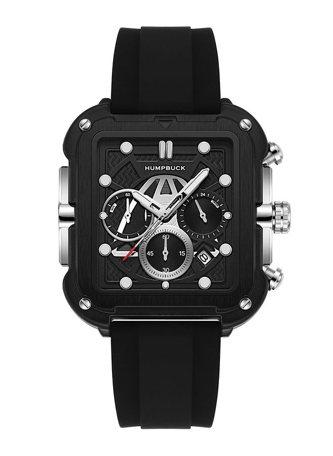 HUMPBUCK - Men's Watch Waterproof Wristwatch for Adventurers and Gift for Active People with Silicone Strap - Image 1