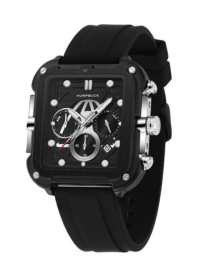 HUMPBUCK - Men's Watch Waterproof Wristwatch for Adventurers and Gift for Active People with Silicone Strap - Image 1