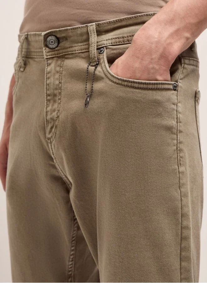 THE BEAR HOUSE Men's Stylish Khaki Jeans with Comfortable Stretch and Skinny Fit Classic Comfort With Modern Style, Perfect For Everyday Casual Looks And Effortless Streetwear Vibes