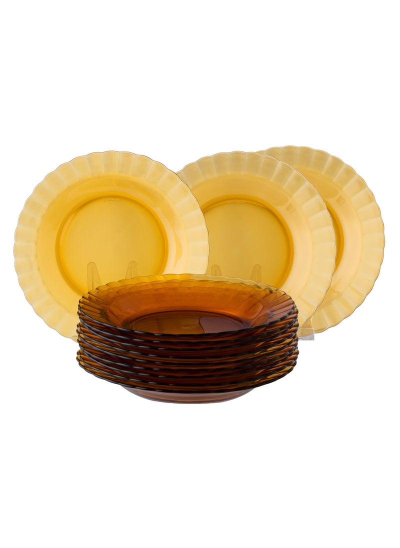 DURALEX Durable French Duralex glass dish set, 23 cm, 12 pieces  - Image 1